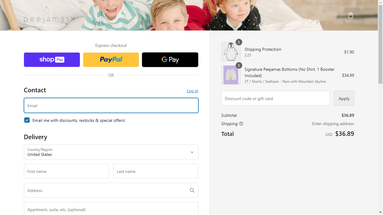 How to apply Peejamas coupon code